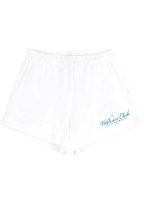 Sporty & Rich 1800 Health Disco jersey shorts - White