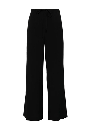 TOTEME striped drawstring trousers - Black