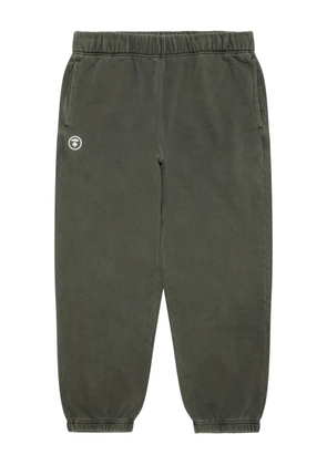AAPE BY *A BATHING APE® logo-plaque cuffed track pants - Green