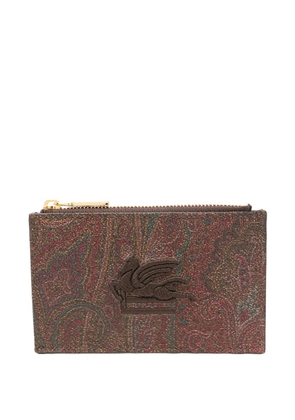 ETRO Paisley-print cardholder - Brown