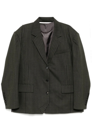 pushBUTTON slip layered jacket - Green