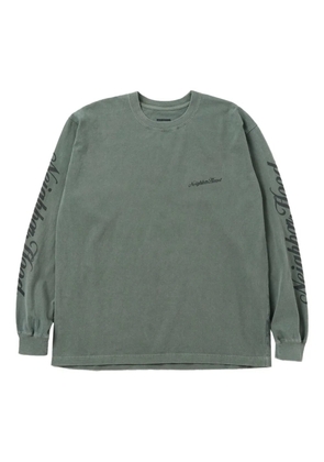 Neighborhood logo-print long-sleeve T-shirt - Green