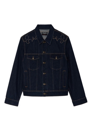 Zadig&Voltaire embroidered denim jacket - Blue