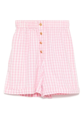 CHANEL Pre-Owned 1999-2000s checked shorts - Pink