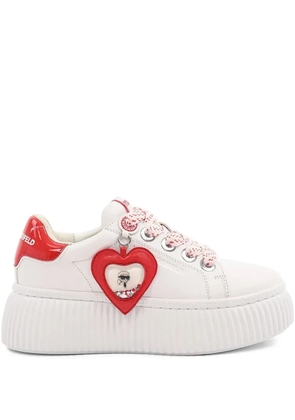 Karl Lagerfeld logo-charm sneakers - White