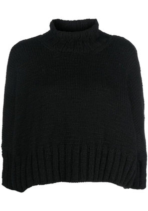Yohji Yamamoto roll-neck wool jumper - Black