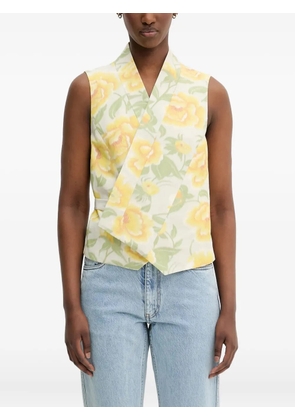 Kenzo Kenzo Peonies sleeveless top - White