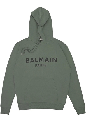 Balmain printed hoodie - Green