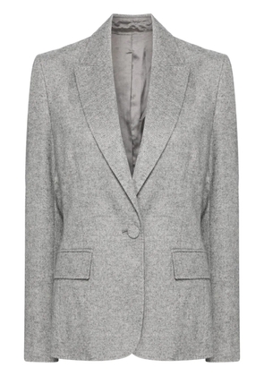 N.Peal wool-blend single-breasted blazer - Grey