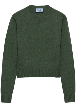 Prada ribbed Re-Cashmere sweater - Green