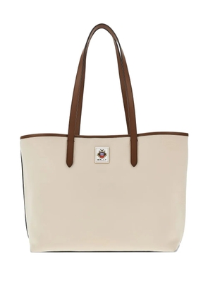 Bally logo-patch tote bag - Neutrals