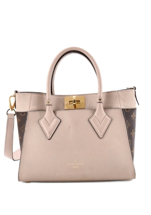 Louis Vuitton Pre-Owned On My Side Tote Leather with Monogram Canvas PM shoulder bag - Neutrals