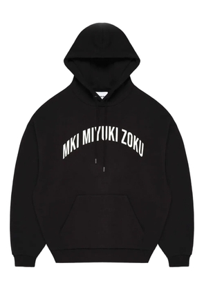 MKI Miyuki Zoku arc-logo hoodie - Black