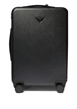 Prada triangle-logo suitcase - Black