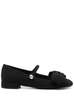 Valentino Garavani Pre-Owned Bowjane flat pumps - Black