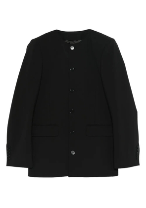 ALAINPAUL round-neck tailored jacket - Black