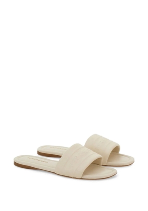 Ferragamo logo slides - Neutrals