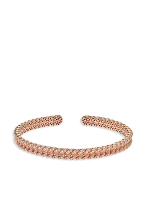 Jewels Aficionado 18kt rose gold diamond cuff bracelet - Pink