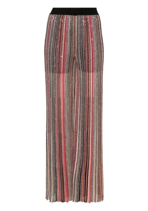 Missoni sequin-embellished flared trousers - Black