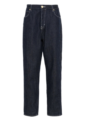 Kenzo tapered-leg pinstriped jeans - Blue
