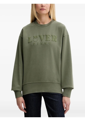 PINKO embossed sweatshirt - Green