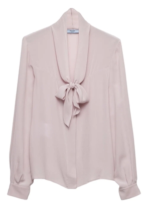 Prada Marocain blouse - Purple