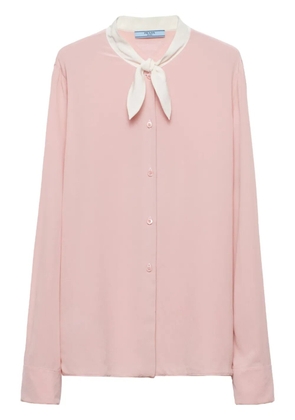 Prada button-down silk shirt - Pink