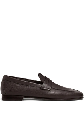 Zegna penny leather loafers - Brown