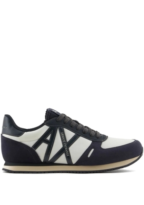 Armani Exchange logo-patch sneakers - Blue