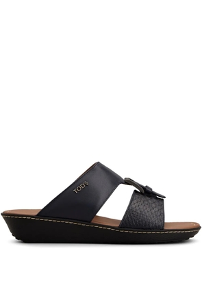 Tod's leather sandals - Blue
