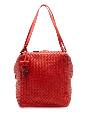 Bottega Veneta Pre-Owned 2011 Nappa Intrecciato Cube shoulder bag - Red