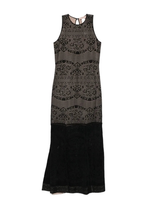 TWINSET openwork midi dress - Black