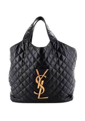 Saint Laurent Pre-Owned Icare Shopping Quilted Leather Maxi tote bag - Black