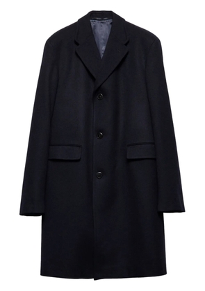 Prada single-breasted wool coat - Blue