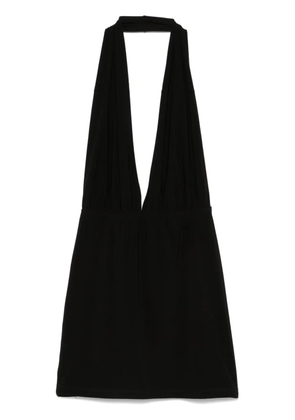 Alchemy x Lia Aram halterneck mini dress - Black
