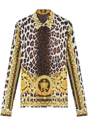 Versace leopard-print blouse - Yellow