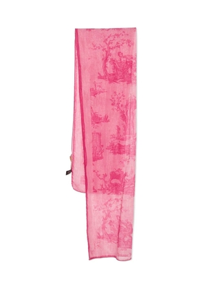 Vivienne Westwood Pre-Owned pink print scarf