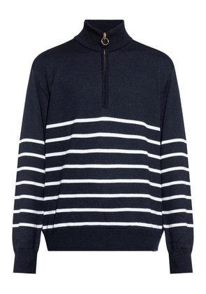 Paul & Shark half-zip striped wool sweater - Blue