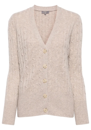 N.Peal Clara organic-cashmere cardigan - Brown