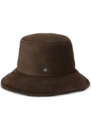 Maison Michel Fredo sheepskin bucket hat - Brown