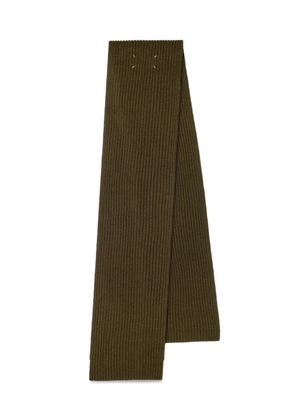 Maison Margiela ribbed-knit scarf - Green