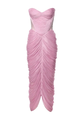 Ana Radu corset draped dress - Pink