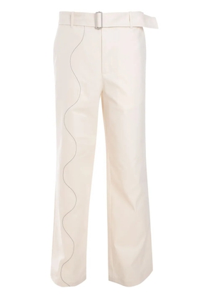 MSGM straight-leg trousers - White