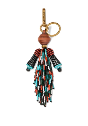 ETRO beaded tassel keyring - Red
