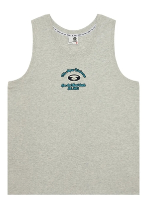 AAPE BY *A BATHING APE® logo-embroidered tank top - Grey