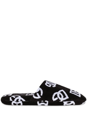 Dolce & Gabbana jacquard slippers - Black
