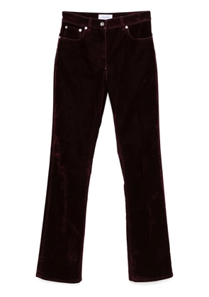 Ferragamo velvet trousers - Red