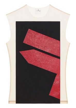 Courrèges Illusion tank top - Black