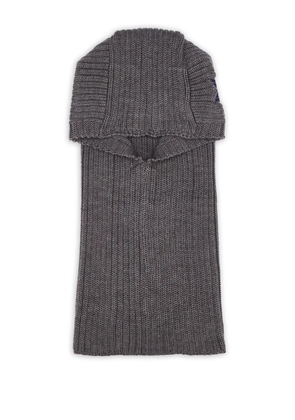 Needles embroidered-butterfly balaclava - Grey