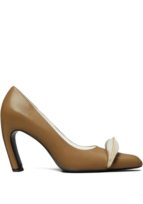 Tory Burch 90mm pierced pumps - Brown